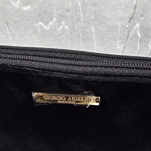 Giorgio Armani Black Velvet Pouch - Picture 4 of 7